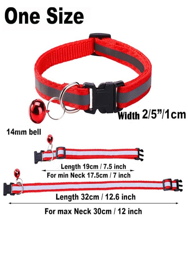 Weimostar Reflective XS Cat Collar with Bell, 2 Pack Puppy Collars Adjustable for XS XSmall Extra Small Tiny Little Dogs Pet Boy Girl Female Kitten Pink and Purple - Image 5